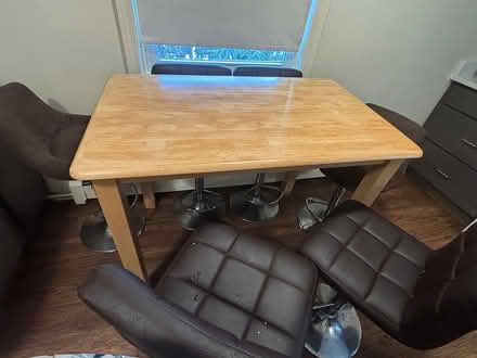 Photo of free Solid oak kitchen table (Danvers) #1