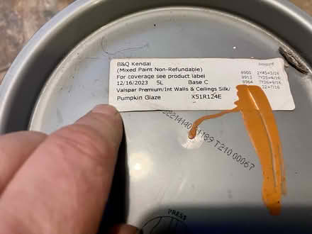 Photo of free ‘Pumpkin Glaze’ interior paint (Ulverston) #1
