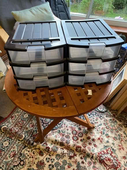 Photo of free 3 drawer plastic cabinets (Greenhill S8) #1