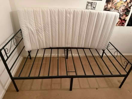 Photo of free Single wrought iron bed (Thames ditton, KT7) #3
