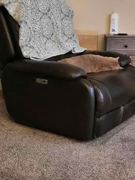 Photo of free Leather power rocking recliner (Howell Twp. Byron Rd/M59) #2