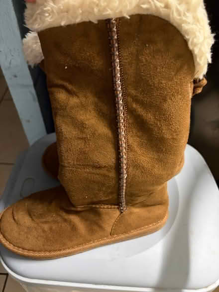 Photo of free Suede boots size 3 (Westbury BA13) #1