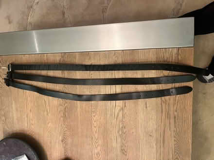 Photo of free Three black leather belts (Lavender Hill SW11) #1