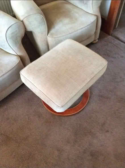 Photo of free Sofa 2 x Chairs + foot stool (Le33dt.) #4