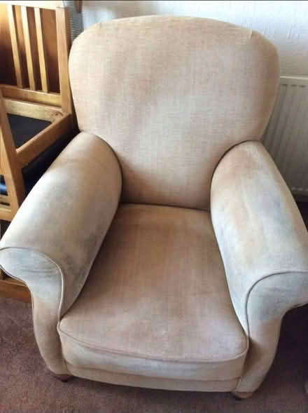 Photo of free Sofa 2 x Chairs + foot stool (Le33dt.) #3