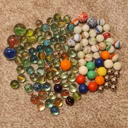 Photo of free Mixed marbles and ball bearings (Purbrook) #1