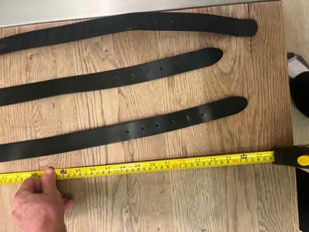 Photo of free Three black leather belts (Lavender Hill SW11) #2