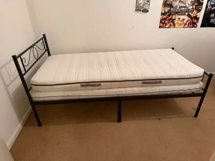 Photo of free Single wrought iron bed (Thames ditton, KT7) #1