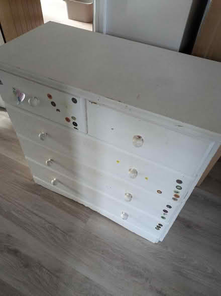 Photo of free Wooden chest of drawers (Barnard's Green WR14) #1