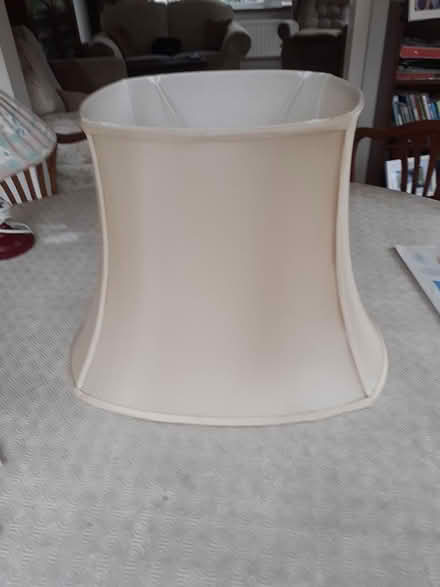 Photo of free Large cream silk lampshade (Wilmslow SK9 2AQ) #1