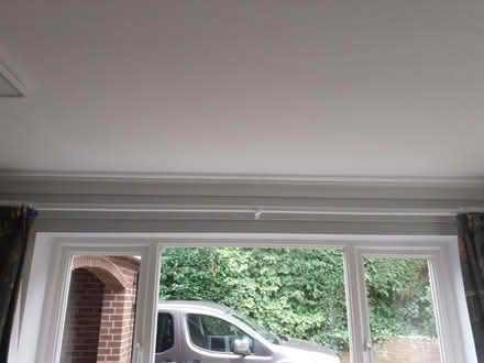 Photo of free White wooden curtain poles (Arddleen SY22) #2