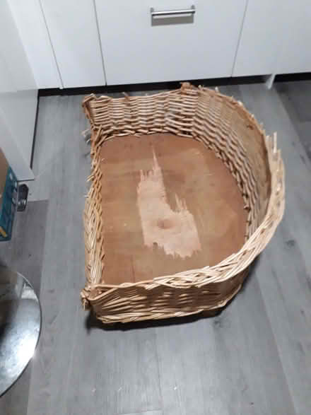 Photo of free Large wicker dog basket (Galgate LA2) #3