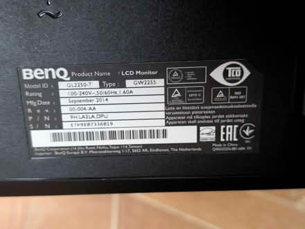 Photo of free BenQ Monitor Across Screen 47.5cm (Holland Park W11) #3