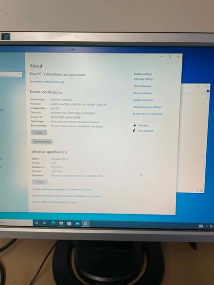 Photo of free Fujitsu Desktop PC monitor keyboard and mouse (South Queensferry EH30) #1