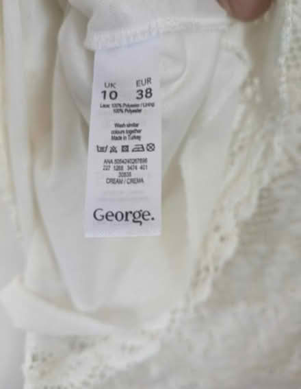 Photo of free Lacy white dress size 10 (DA7 Bexleyheath) #4