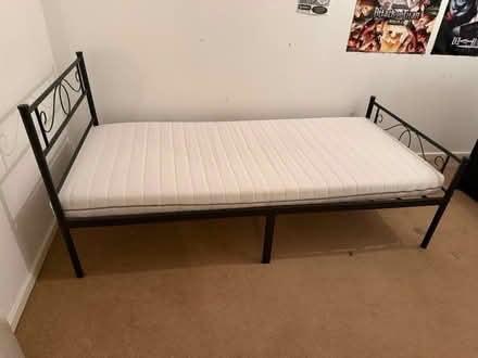 Photo of free Single wrought iron bed (Thames ditton, KT7) #2