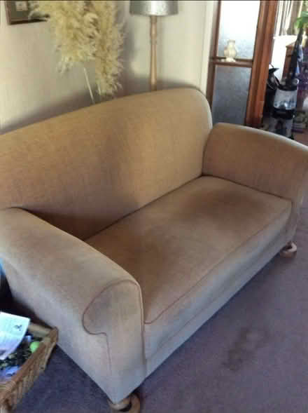 Photo of free Sofa 2 x Chairs + foot stool (Le33dt.) #1