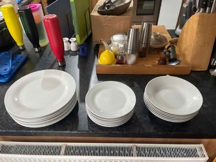 Photo of free White Plates, side plates and bowls (Presteigne LD8) #1