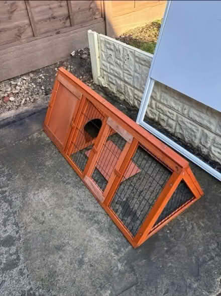 Photo of free Wooden Rabbit Cage (B32 Highfield Lane B32) #1