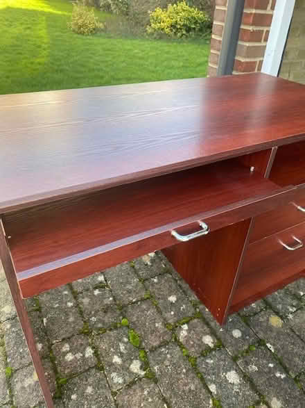 Photo of free Solid wooden desk / study table (Rushams Road, Horsham RH12) #2