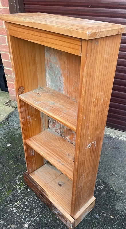 Photo of free Solid pine book case solid but wet (Maidstone ME14) #2