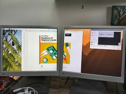 Photo of free Pair of computer monitors (Jarrow NE32) #1