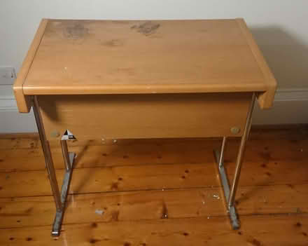 Photo of free Wooden school desk (Bruntsfield EH10) #1