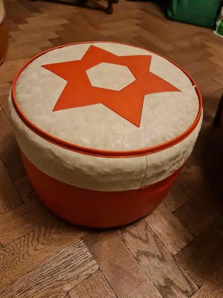 Photo of free Vinyl retro footstool (Ashford TW15) #1