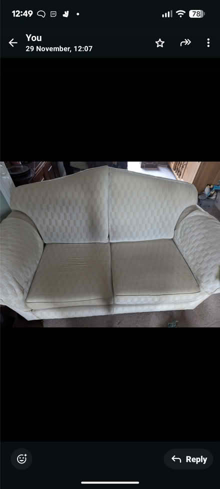 Photo of free Two seater settee (Portchester PO16) #1