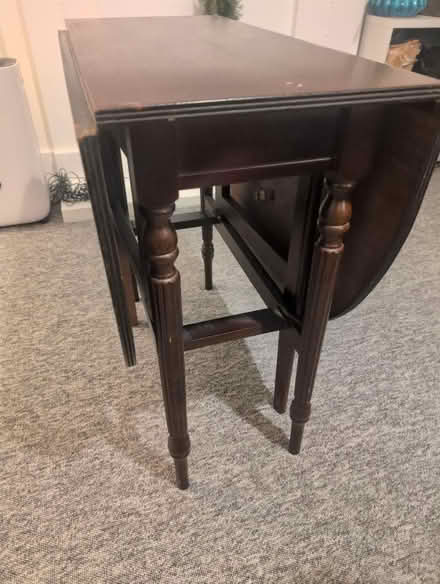 Photo of free Lightweight Mahogany Dropleaf Table (BN3) #2