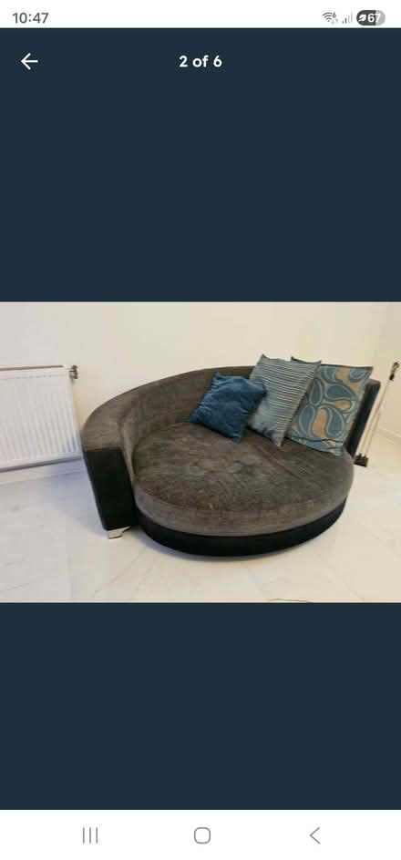 Photo of free 3 pice sofa set 2 x 3 seater and 1 cuddler (Cranford TW5) #2