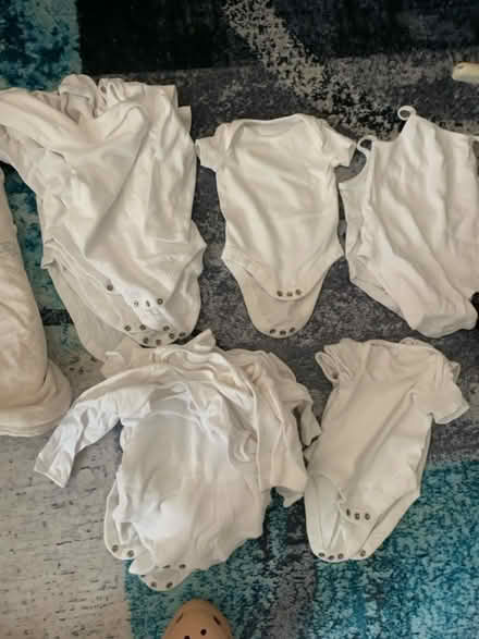 Photo of free 18 baby Undervests and sleepbag (Worcester Park KT4) #1