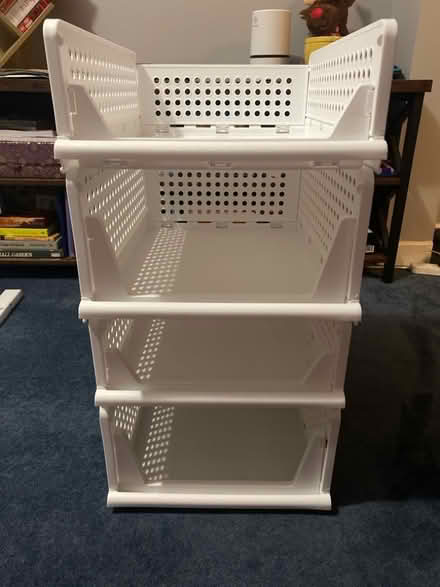 Photo of free White Foldable Storage Shelves (Winson Green B18) #1