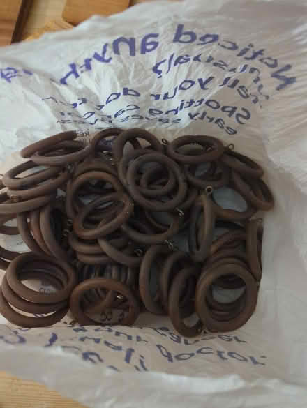 Photo of free Wooden curtain rings (WA6 Frodsham.) #2