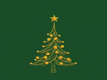 Photo of free Christmas tree - gold coloured (Warkton NN16) #1