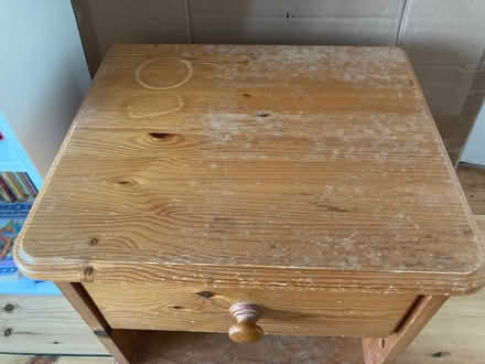 Photo of free Solid pine bedside unit (Bear Flat) #2