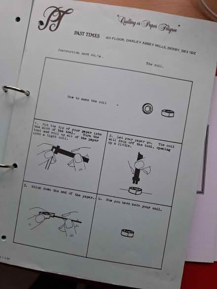 Photo of free Quilling Intructions (Bexhill) #3