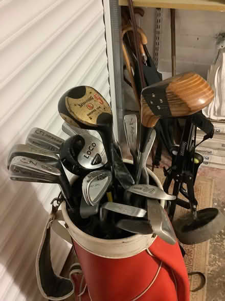 Photo of free Assorted golf clubs, bag and buggy (Daw Knowle HD5) #2
