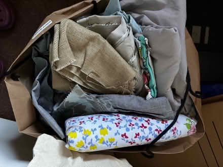 Photo of free 4 carrier bags of fabric (sewing) (Port of Rosyth KY11) #1