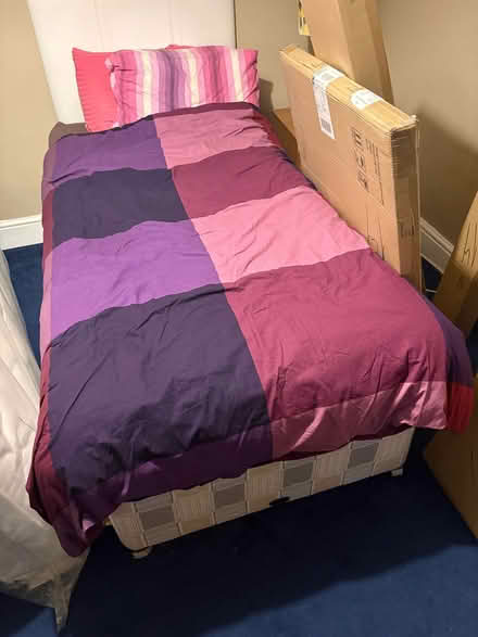 Photo of free Single divan bed with storage with mattress (Highfield HP2) #1