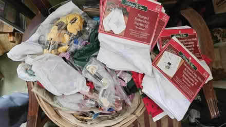 Photo of free Large basket of embroidery supplies (Severn) #2