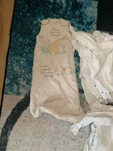 Photo of free 18 baby Undervests and sleepbag (Worcester Park KT4) #2