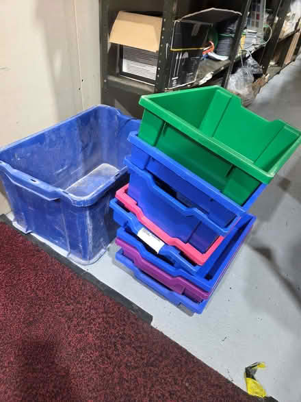 Photo of free Various plastic tubs and trays (Walton Summit PR5) #1
