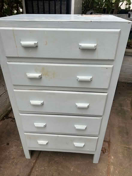 Photo of free Painted wooden chest of drawers (Wimbledon SW19) #3