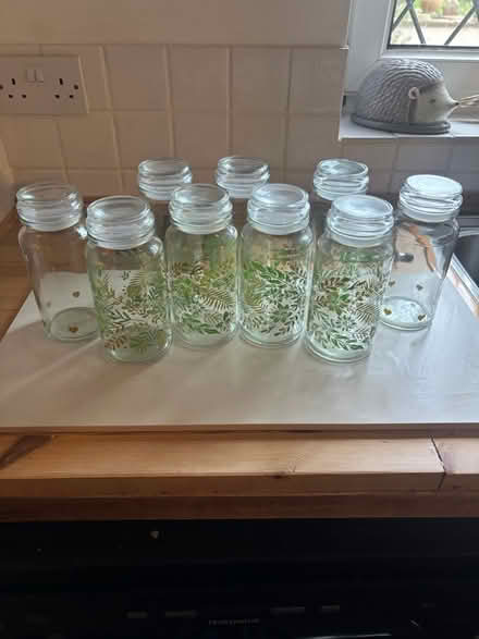 Photo of free 9 air tight glass jars (CT154BG) #1