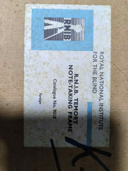 Photo of free RNIB note taking loom frame (Halton LA2) #2