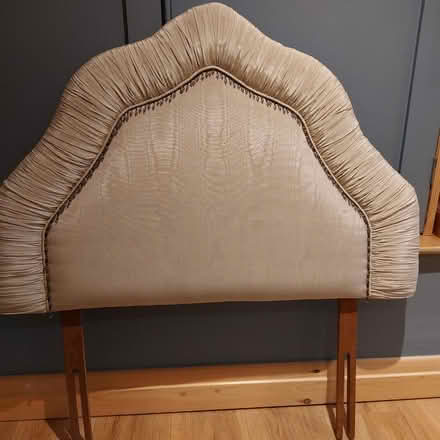 Photo of free Single Headboard Green Satin (Hertford SG14) #1