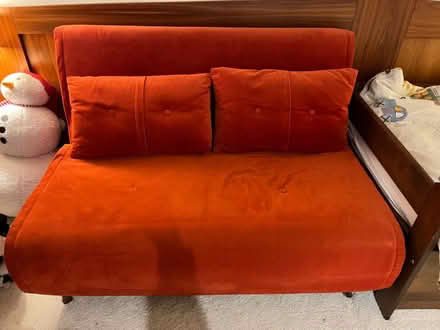 Photo of free Orange 2 seater sofa made.com (Elizabeth Gate W4) #1