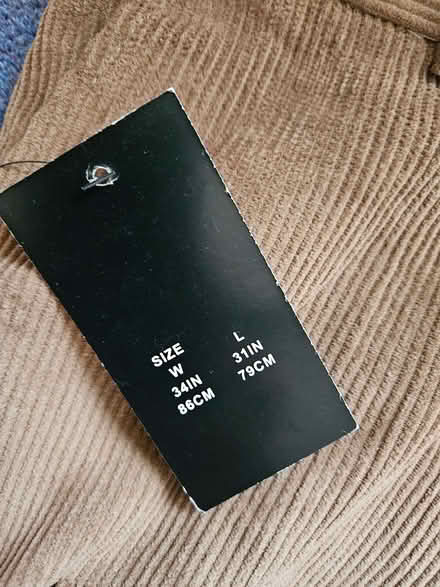 Photo of free Corduroy trousers 34W/31L BNWT (Radford Semele CV31) #2