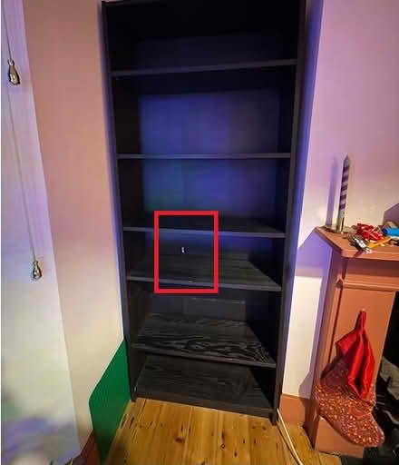 Photo of free 2 Large black Billy bookcases (SW11 2) #3